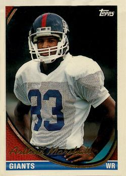 Arthur Marshall New York Giants 1994 Topps NFL #566